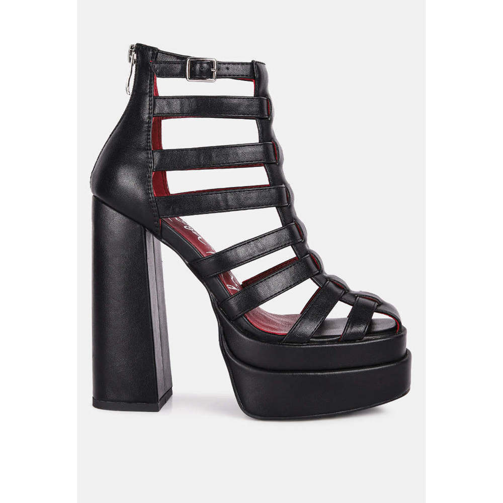Rielle High Platfrom Cage Boot Sandals
